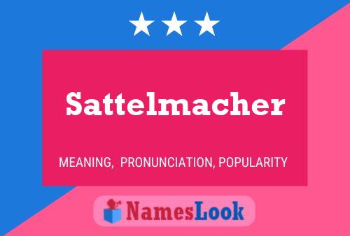 ملصق اسم Sattelmacher