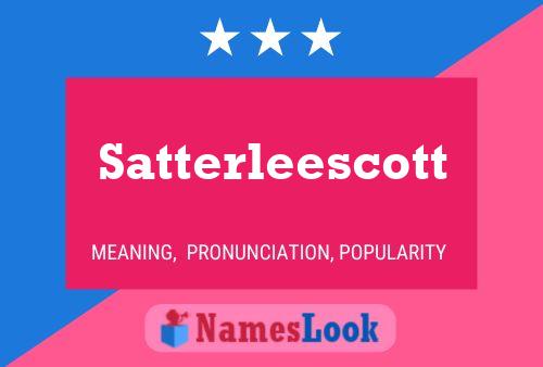 ملصق اسم Satterleescott