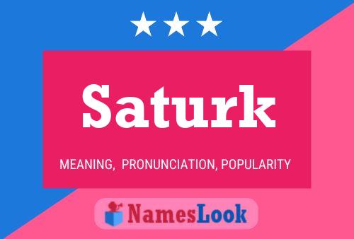 ملصق اسم Saturk