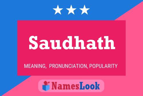 ملصق اسم Saudhath