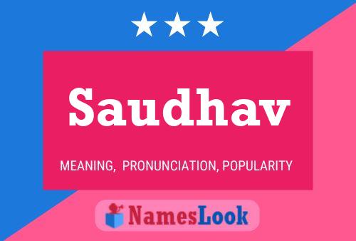 ملصق اسم Saudhav