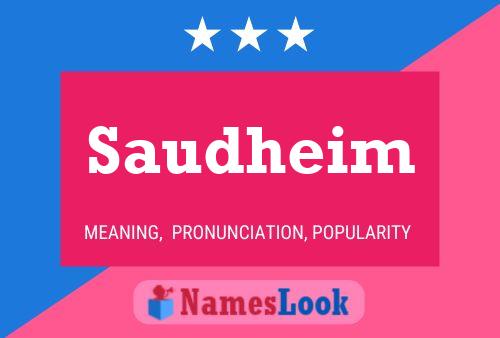 ملصق اسم Saudheim