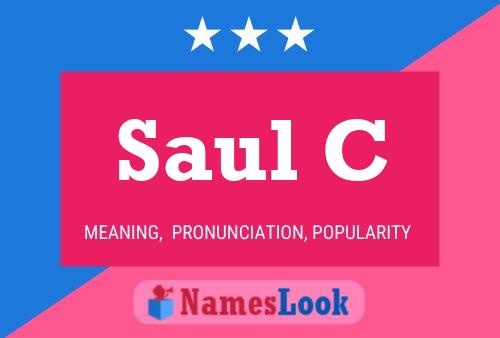 ملصق اسم Saul C