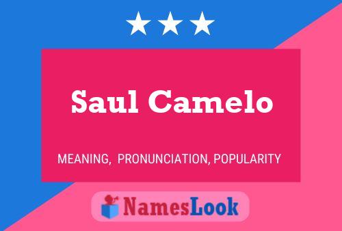 ملصق اسم Saul Camelo