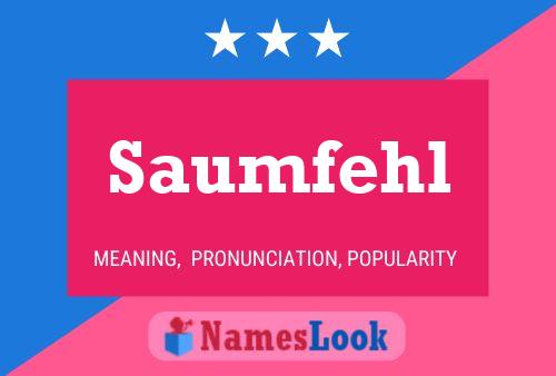 ملصق اسم Saumfehl