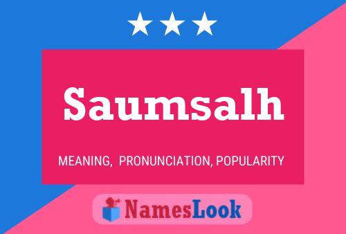 ملصق اسم Saumsalh