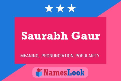 ملصق اسم Saurabh Gaur