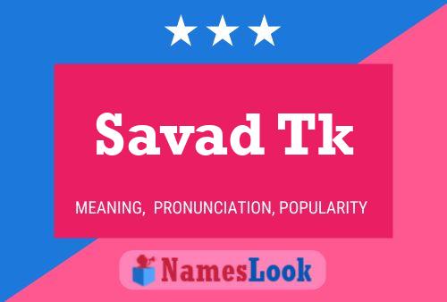 ملصق اسم Savad Tk