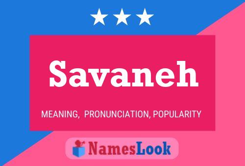 ملصق اسم Savaneh