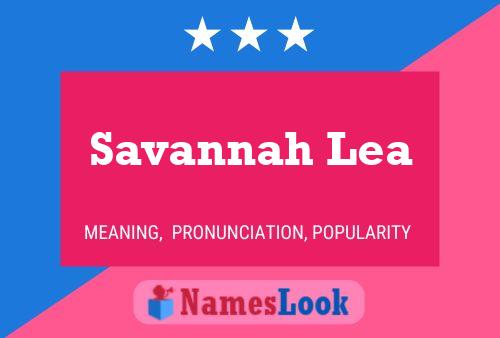 ملصق اسم Savannah Lea