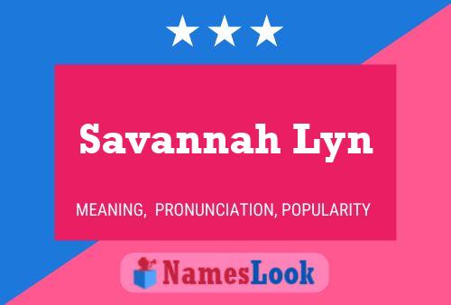 ملصق اسم Savannah Lyn