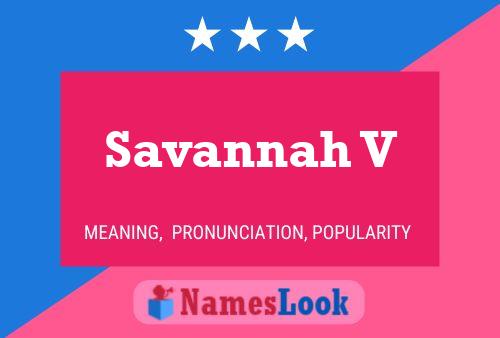 ملصق اسم Savannah V