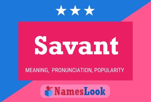 ملصق اسم Savant