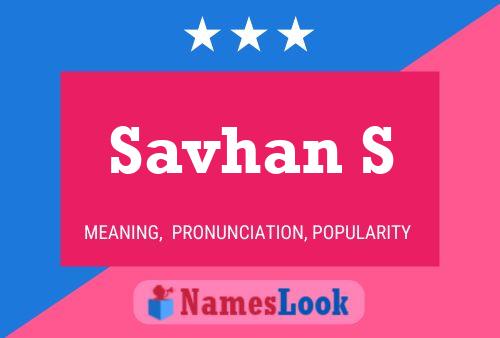 ملصق اسم Savhan S