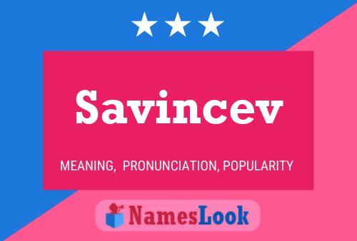 ملصق اسم Savincev