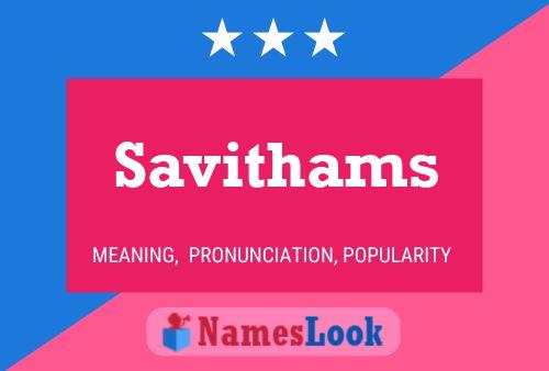 ملصق اسم Savithams