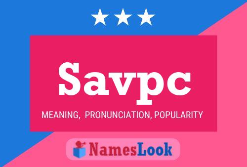 ملصق اسم Savpc