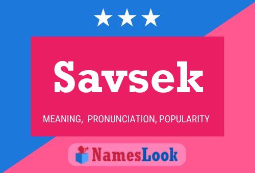 ملصق اسم Savsek