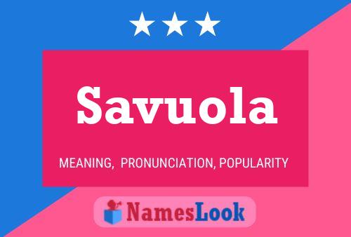 ملصق اسم Savuola