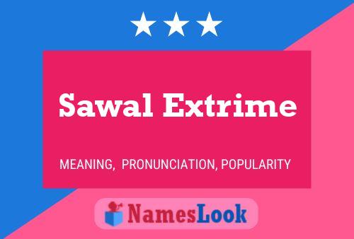 ملصق اسم Sawal Extrime