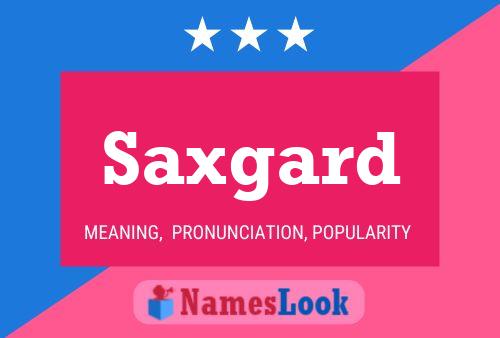 ملصق اسم Saxgard