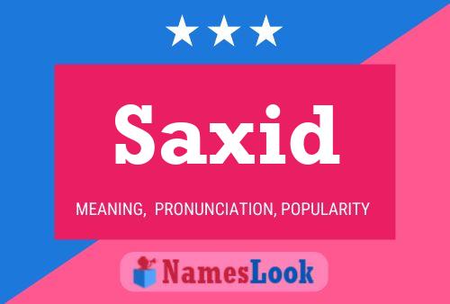 ملصق اسم Saxid