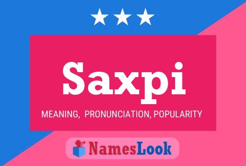 ملصق اسم Saxpi