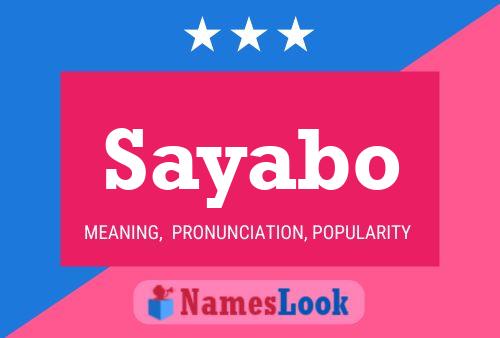 ملصق اسم Sayabo