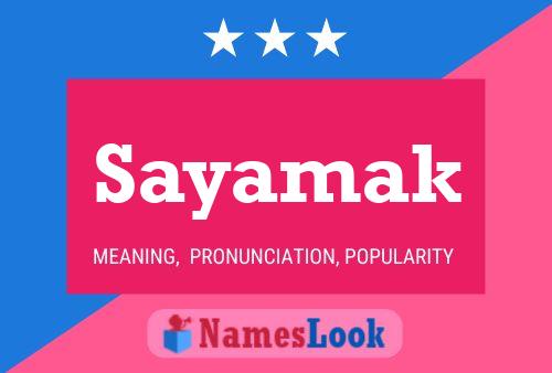 ملصق اسم Sayamak