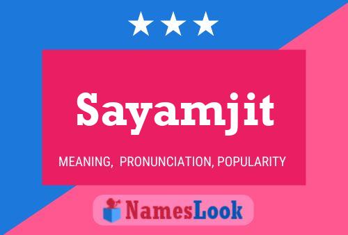 ملصق اسم Sayamjit