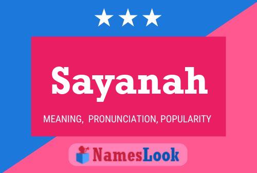 ملصق اسم Sayanah