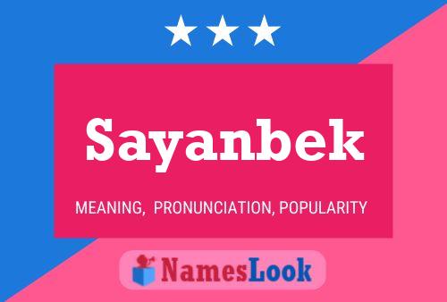 ملصق اسم Sayanbek