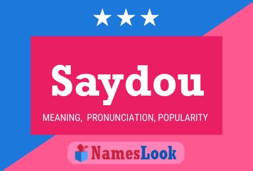 ملصق اسم Saydou