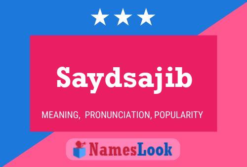 ملصق اسم Saydsajib