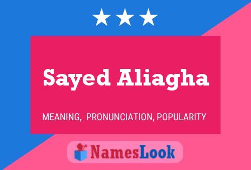 ملصق اسم Sayed Aliagha