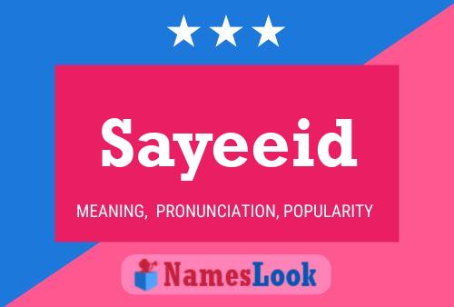 ملصق اسم Sayeeid