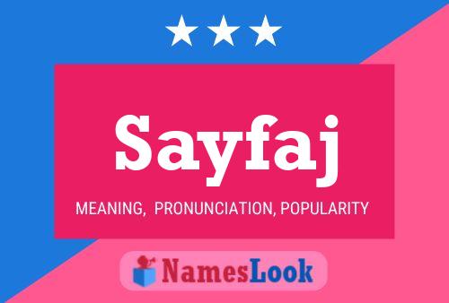 ملصق اسم Sayfaj