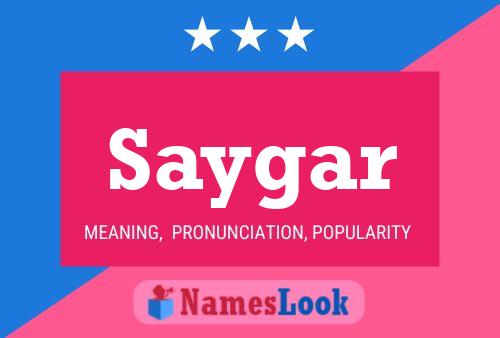 ملصق اسم Saygar