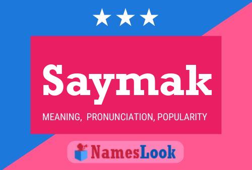 ملصق اسم Saymak