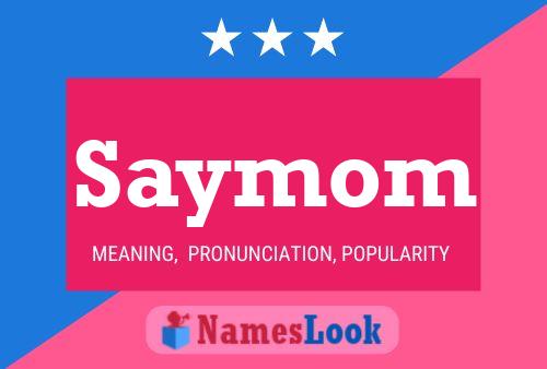 ملصق اسم Saymom