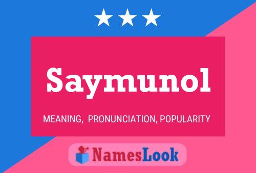 ملصق اسم Saymunol