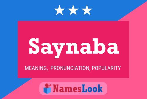 ملصق اسم Saynaba