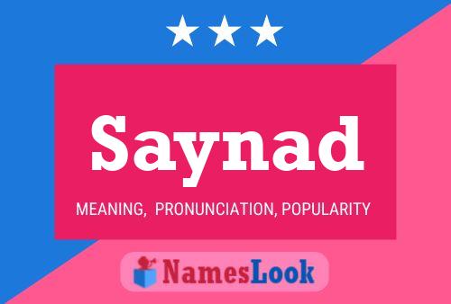 ملصق اسم Saynad