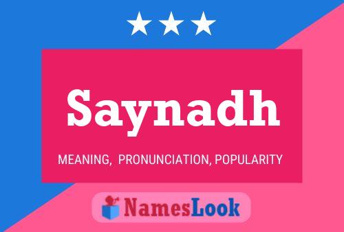 ملصق اسم Saynadh