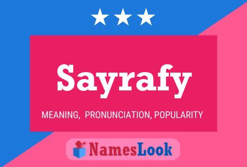 ملصق اسم Sayrafy