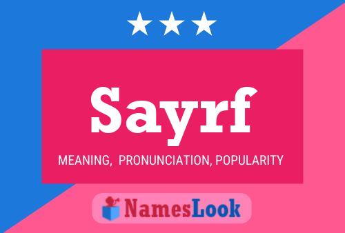 ملصق اسم Sayrf