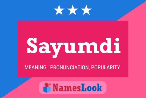 ملصق اسم Sayumdi