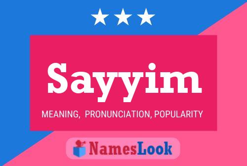 ملصق اسم Sayyim