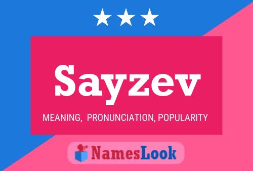 ملصق اسم Sayzev