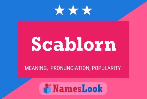 ملصق اسم Scablorn